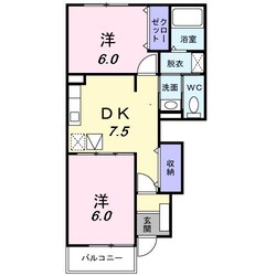 プラシードＫの物件間取画像